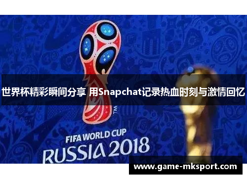 世界杯精彩瞬间分享 用Snapchat记录热血时刻与激情回忆